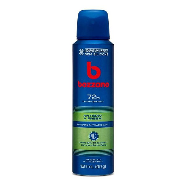 Desodorante Antitranspirante Aerossol Masculino Bozzano Antibac e Fresh 150ml