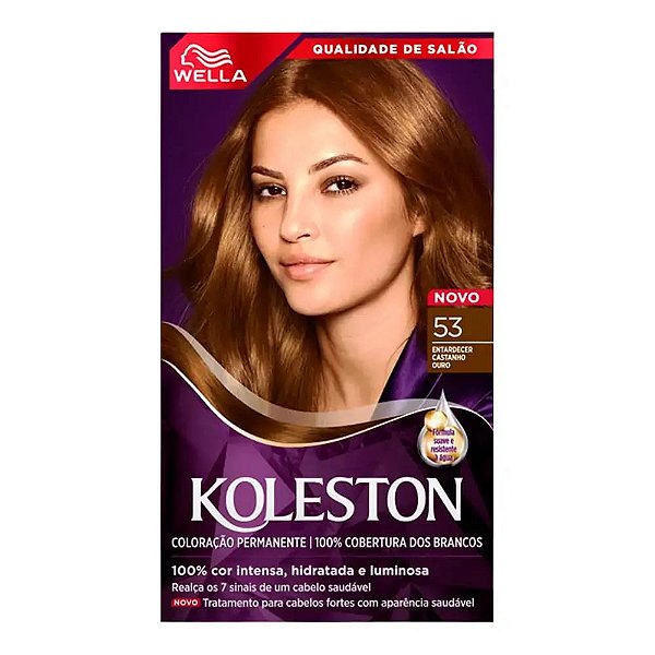 Tintura Koleston 53 Castanho Ouro