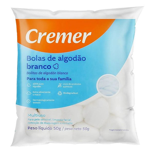 Algodão Bolas Cremer 50g