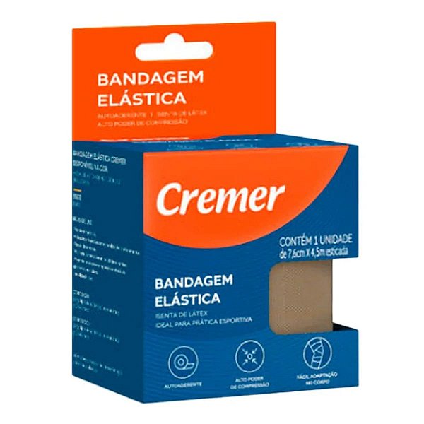 Bandagem Elástica Cremer Bege 7,6cm x 4,5m