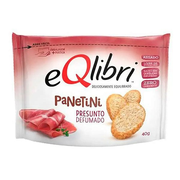 Snack Salgado Eqlibri Panetini Presunto Defumado 40gr