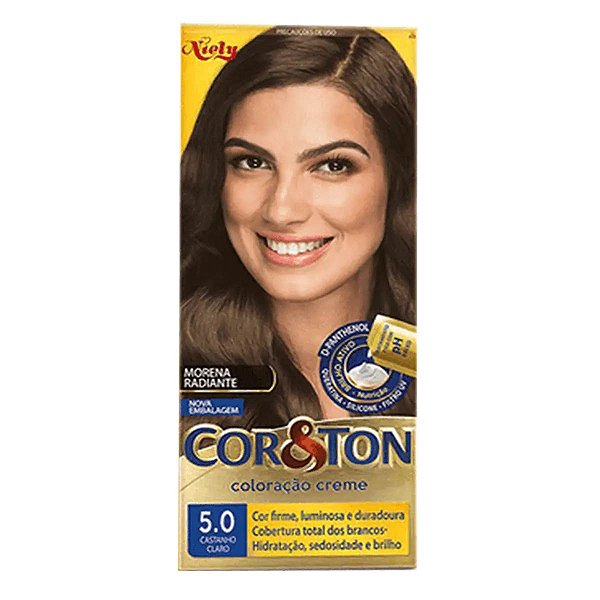 Tinta de Cabelo Niely Cor&Ton 5.0 Castanho Claro