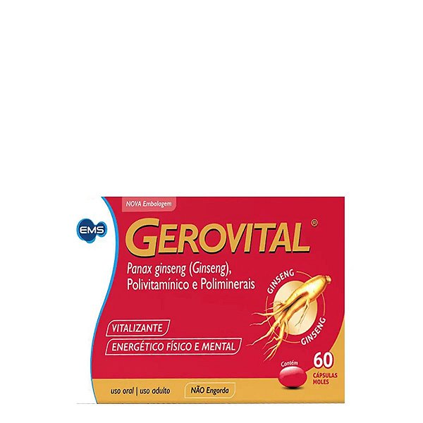 Polivitamínico Gerovital EMS 60 Cápsulas