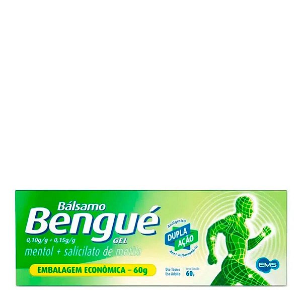 Analgésico, Antirreumático, Relaxante Muscular e Anti-inflamatório Bálsamo Bengué 0,10g + 0,15g 60g