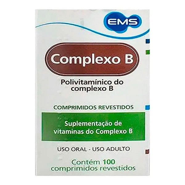 Vitamina B Complexo B EMS  100 Cápsulas