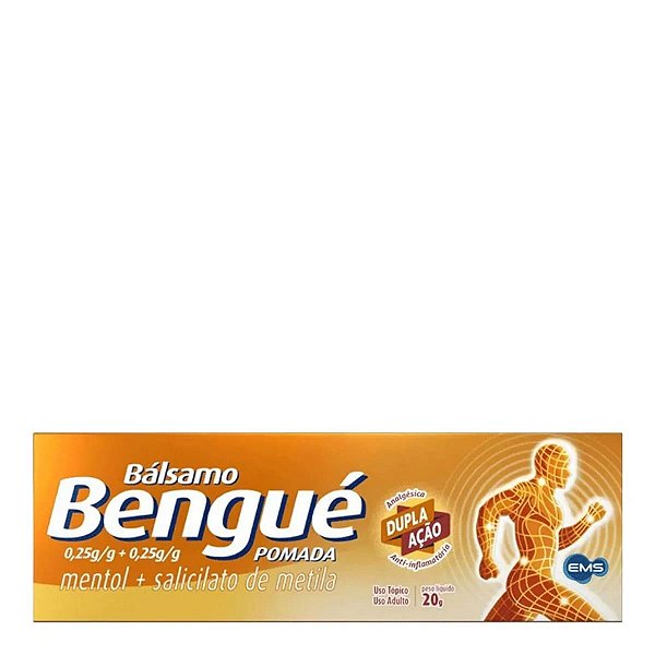 Analgésico, Antirreumático, Relaxante Muscular e Anti-inflamatório Bálsamo Bengué 0,10g + 0,15g 20g