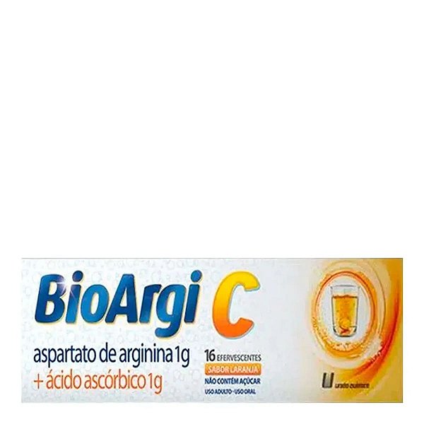 Vitamina C Bioargi C Arginina  16 Comprimidos Efervescentes