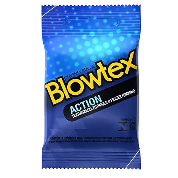 Preservativo Action - Blowtex - 3 Unidades