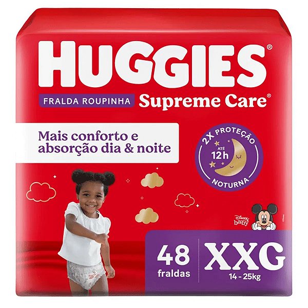 Fralda Huggies Supreme Care XXG 48 Unidades