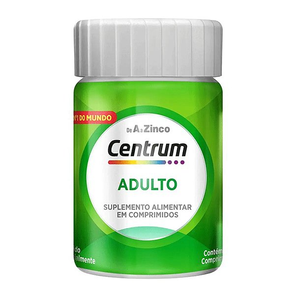 Multivitaminico Centrum Adulto com Vitaminas de A a Z 30 Comprimidos