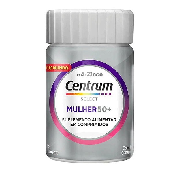 Multivitamínico Centrum Select Mulher 50 + Vitaminas de A a Z  30 Comprimidos