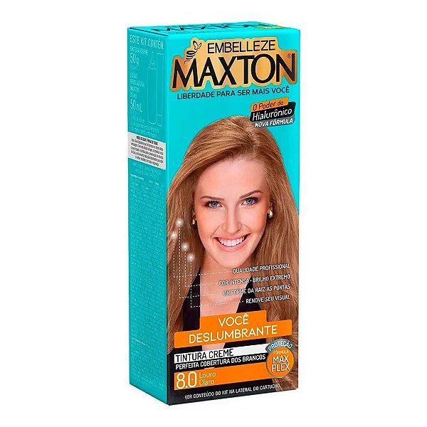 Tinta de Cabelo Embelleze Maxton Creme 8.0 Louro Claro