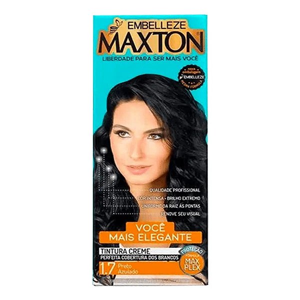 Tinta de Cabelo Embelleze Maxton Creme 1.7 Preto Azulado