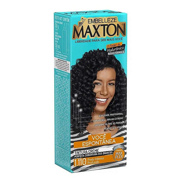 Coloração 1.110 Preto Intenso Profundo Maxton