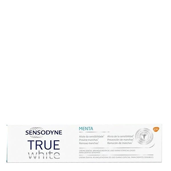 Pasta de Dente Sensodyne True White Dentes Sensíveis Menta 100g