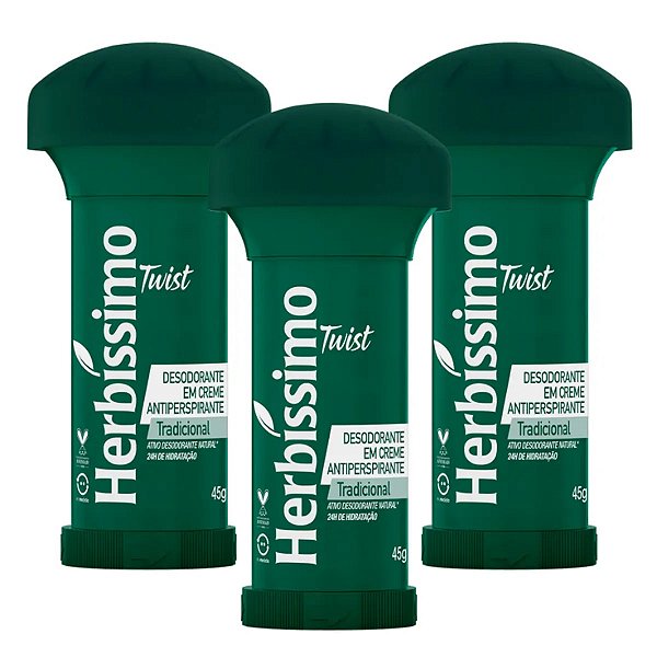 Desodorante em Creme Herbíssimo Twist Tradicional 45g