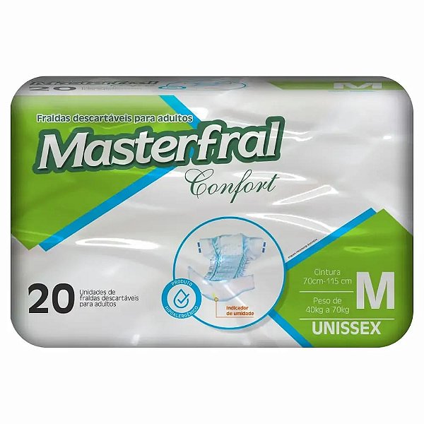 Fralda Adulto Masterfral Econ M 20 Un.