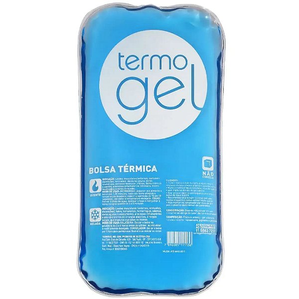Bolsa Térmica de Gel Crystal Azul Termogel 130X250 mm