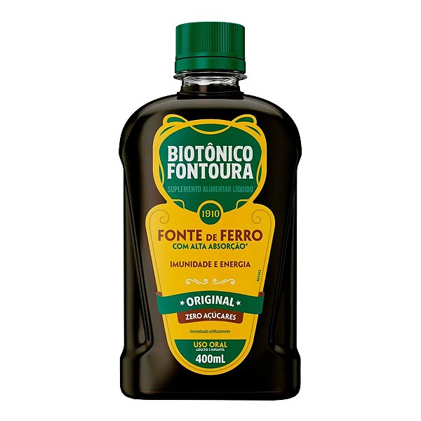 Suplemento de Ferro Biotônico Fontoura Original 400ml