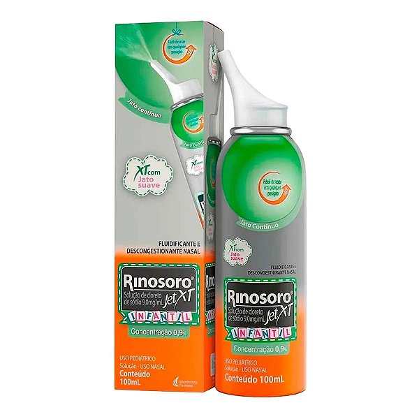 Descongestionante Rinosoro Jet XT Pediátrico 9mg/ml 100ml