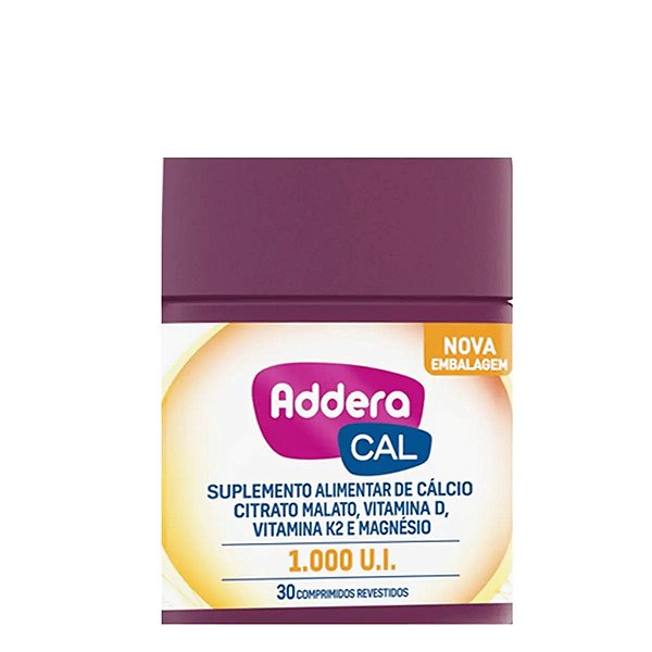 Vitamina D Addera + Cálcio 1.000UI 30 Comprimidos