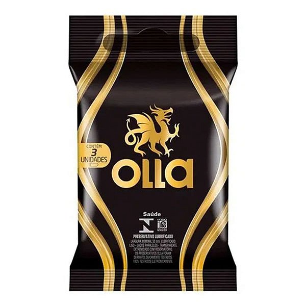 Preservativo Olla Lubrificado 3 Unidades