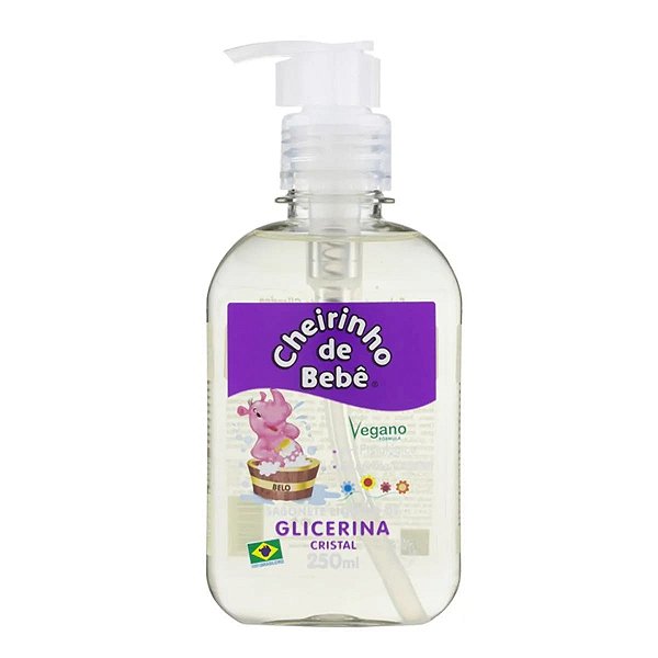 Sabonete Líquido Infantil De Glicerina Cheirinho De Bebê Cristal 250ml