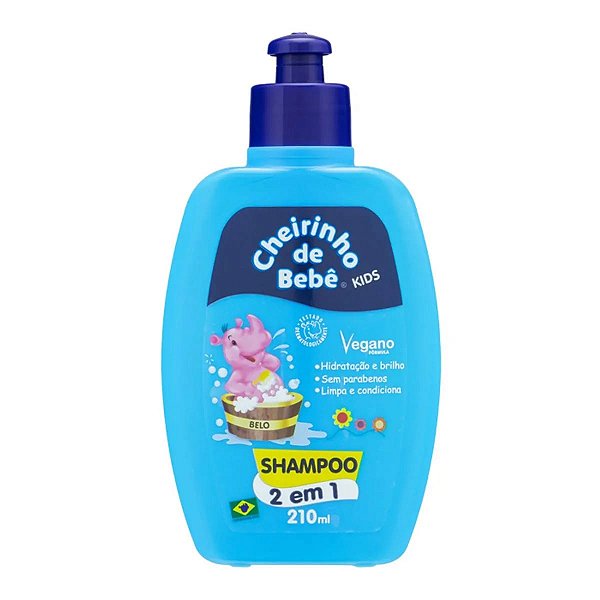 Shampoo 2 Em 1 Cheirinho De Bebê Kids 210ml