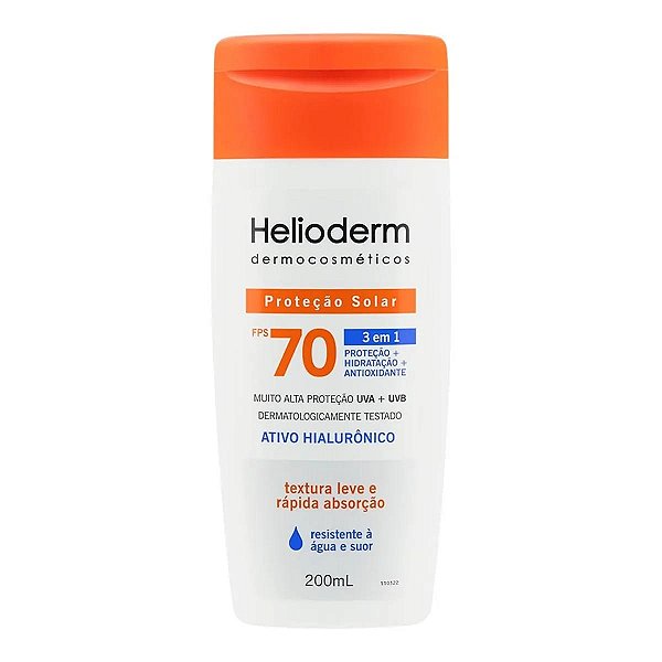 Protetor Solar Corporal Helioderm FPS 70 3 em 1 200ml