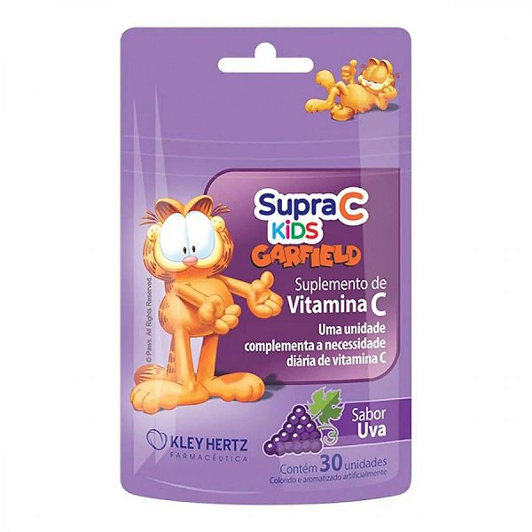 Suplemento de Vitamina C Kley Hertz Gomas Sabor Uva 30 Unidades