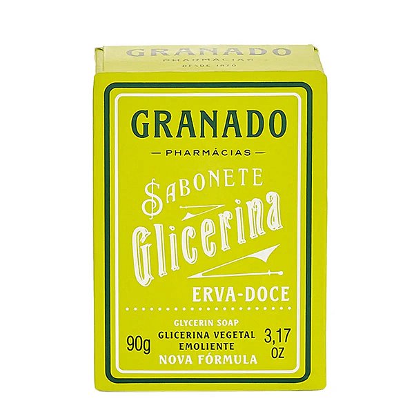 Sabonete Em Barra Granado Glicerina Erva-Doce 90g