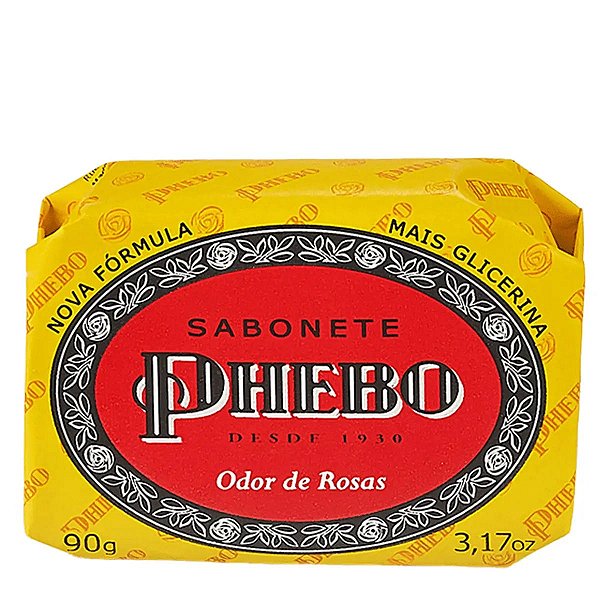 Sabonete Phebo Odor Rosas 90g - Sabonete Em Barra Phebo Odor De Rosas 90g