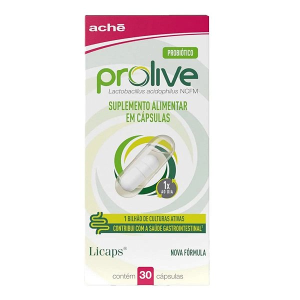 Suplemento Alimentar Prolive 30 Cápsulas