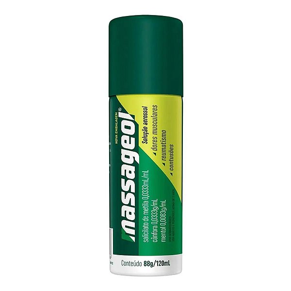 Anti-inflamatório Massageol 0,333mL + 0,333g + 0,0083g 120ml