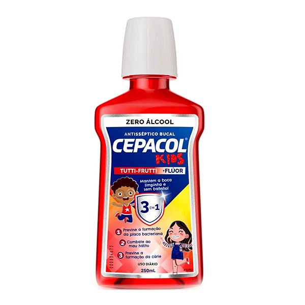Enxaguante Bucal Cepacol Tutti Frutti Com Flúor 250ml