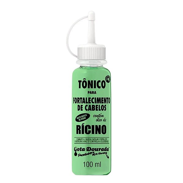 Tônico Para Fortalecimento De Cabelos Óleo De Rícino Gota Dourada 100ml