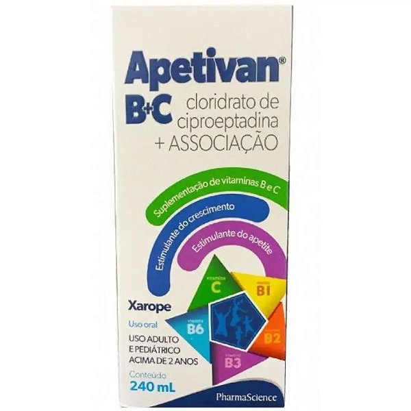 APETIVAN BC XAROPE FRASCO COM 240ML