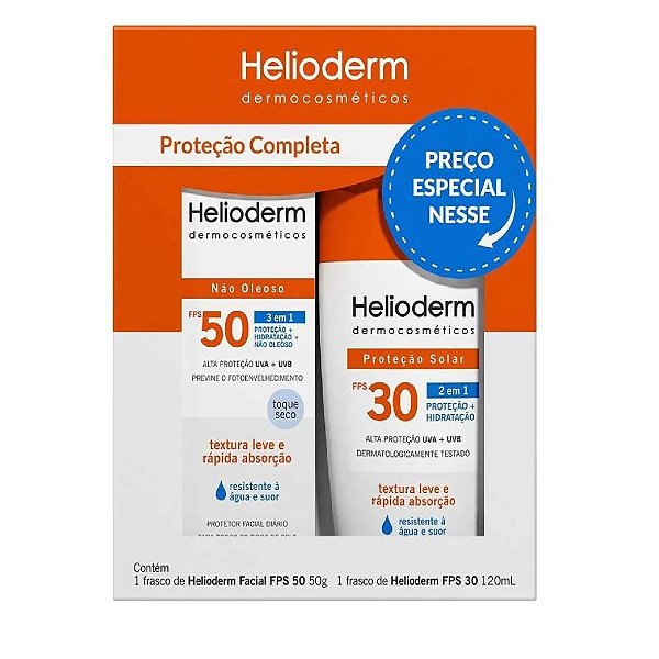 PROT SOL HELIODERM FPS30+FAC FPS50 120ML+50G