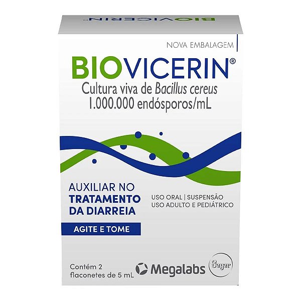 Antidiarreico Biovicerin 1.000.000/ml 2 Flaconetes