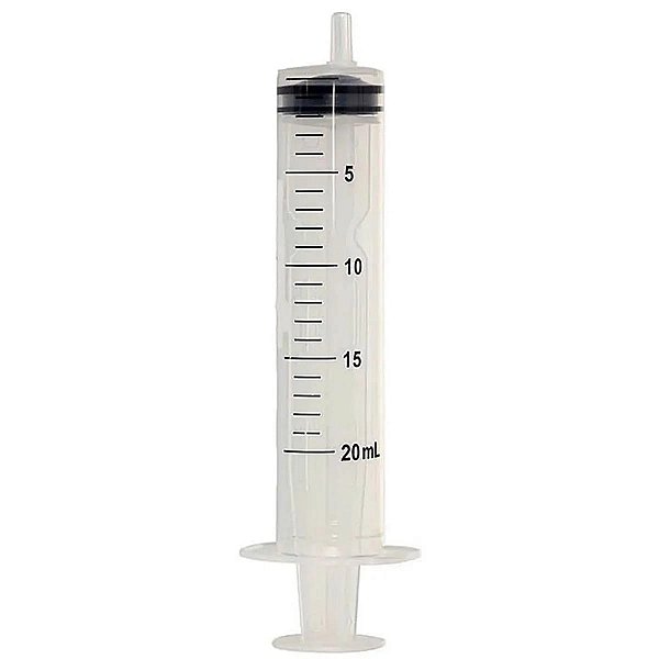 Seringa Descartável Sr - Luer Slip - Sem Agulha - 20 Ml