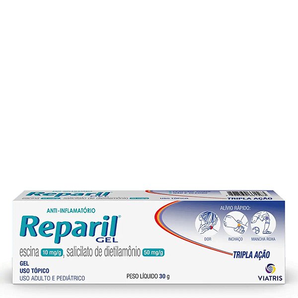 Analgésico e Anti-inflamatório Reparil 10mg/g + 50mg/g 30g