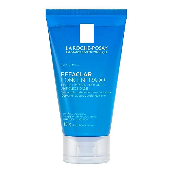Gel de Limpeza Facial La Roche-Posay Effaclar Concentrado para Peles Oleosas ou Acneicas 150g