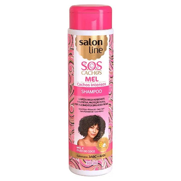 Shampoo S.o.s Cachos Mel - Salon Line - 300ml - Shampoo S.O.S Cachos Mel - Salon Line - 300ml