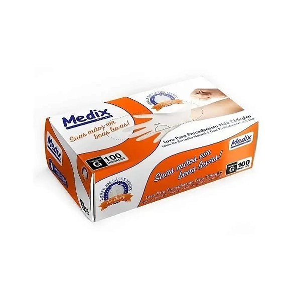 Luva Latex Com Po Medix Tamanho G