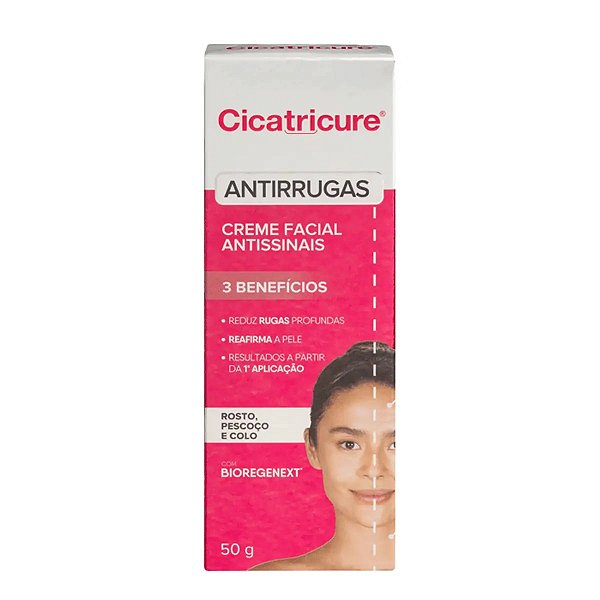 Creme Cicatricure Gel Antissinais Diurno FPS 30 Reduz Rugas Profundas e Perda de Firmeza 50g