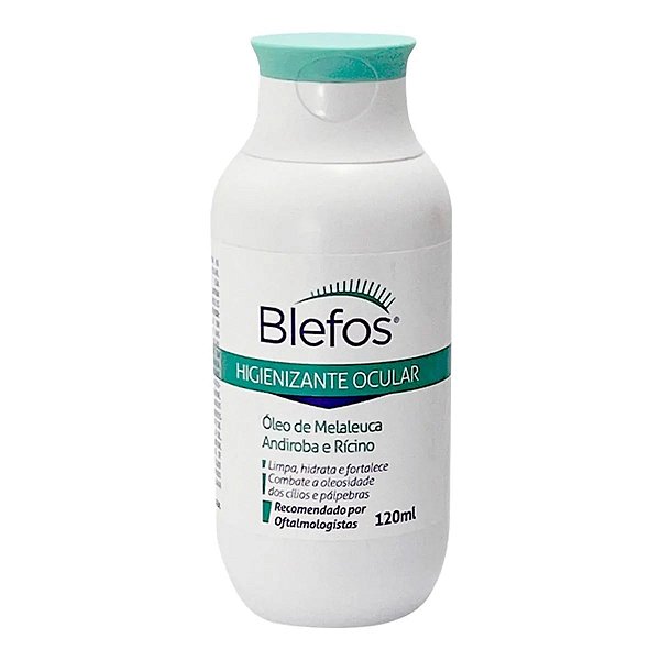 Higienizante Ocular Blefos Óleo de Melaleuca, Rícino E Andiroba 120ml
