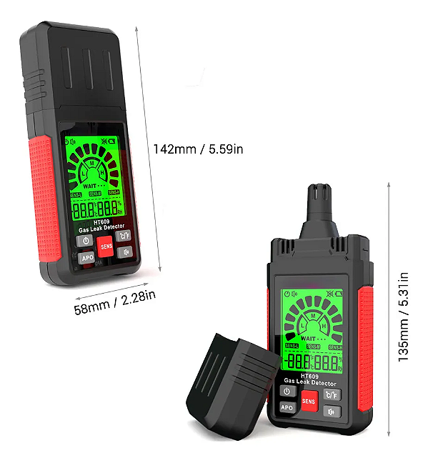 Detector De Vazamento De Gás Habotest Ht609