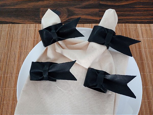 Porta-guardanapos em Couro cd