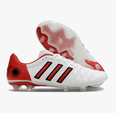 CHUTEIRA CAMPO ADIDAS 11PRO FG - BRANCA/VERMELHA