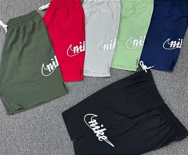 SHORT ELASTANO NIKE - VERMELHO